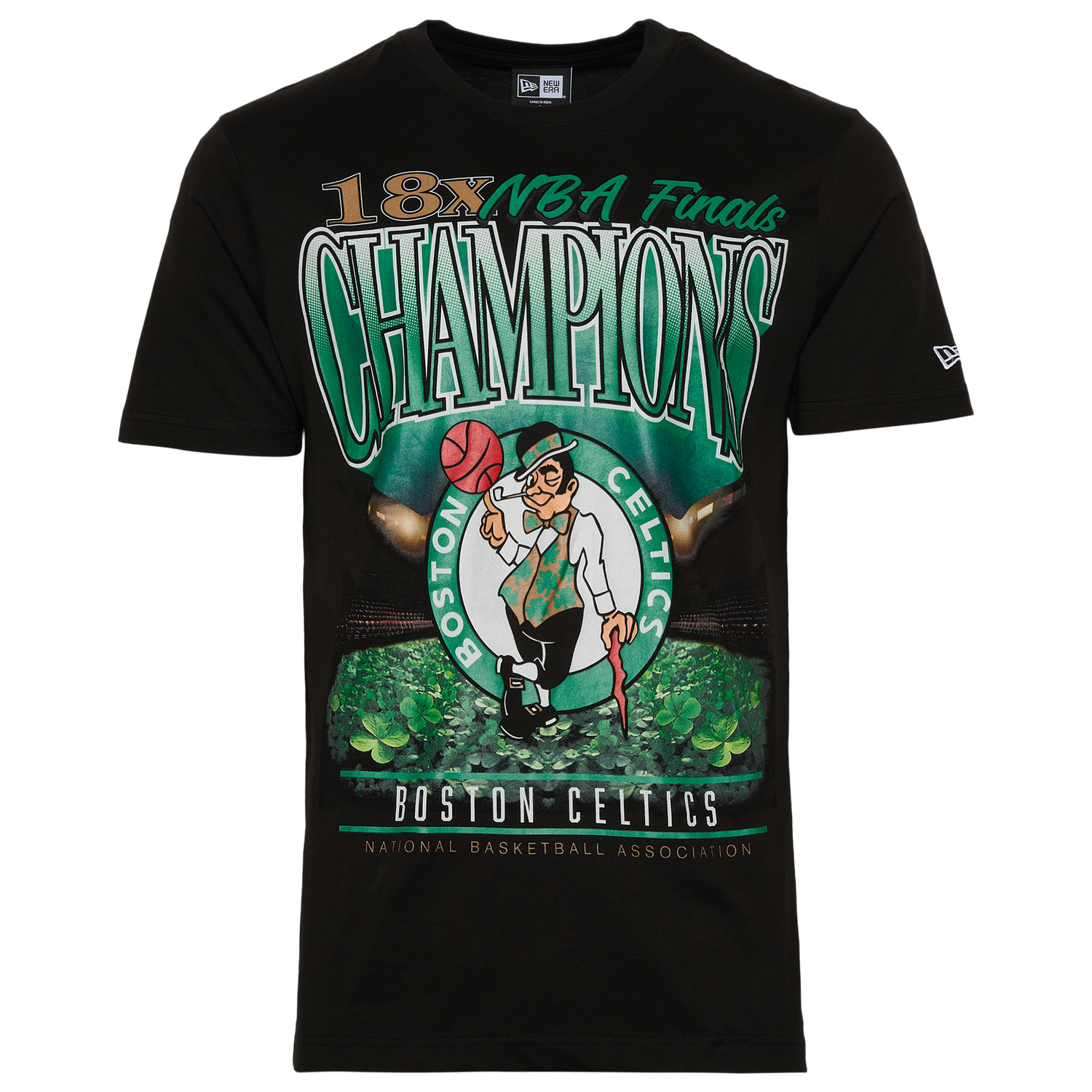 New Era Celtics Oversize T-Shirt - Men's - Black/Multi