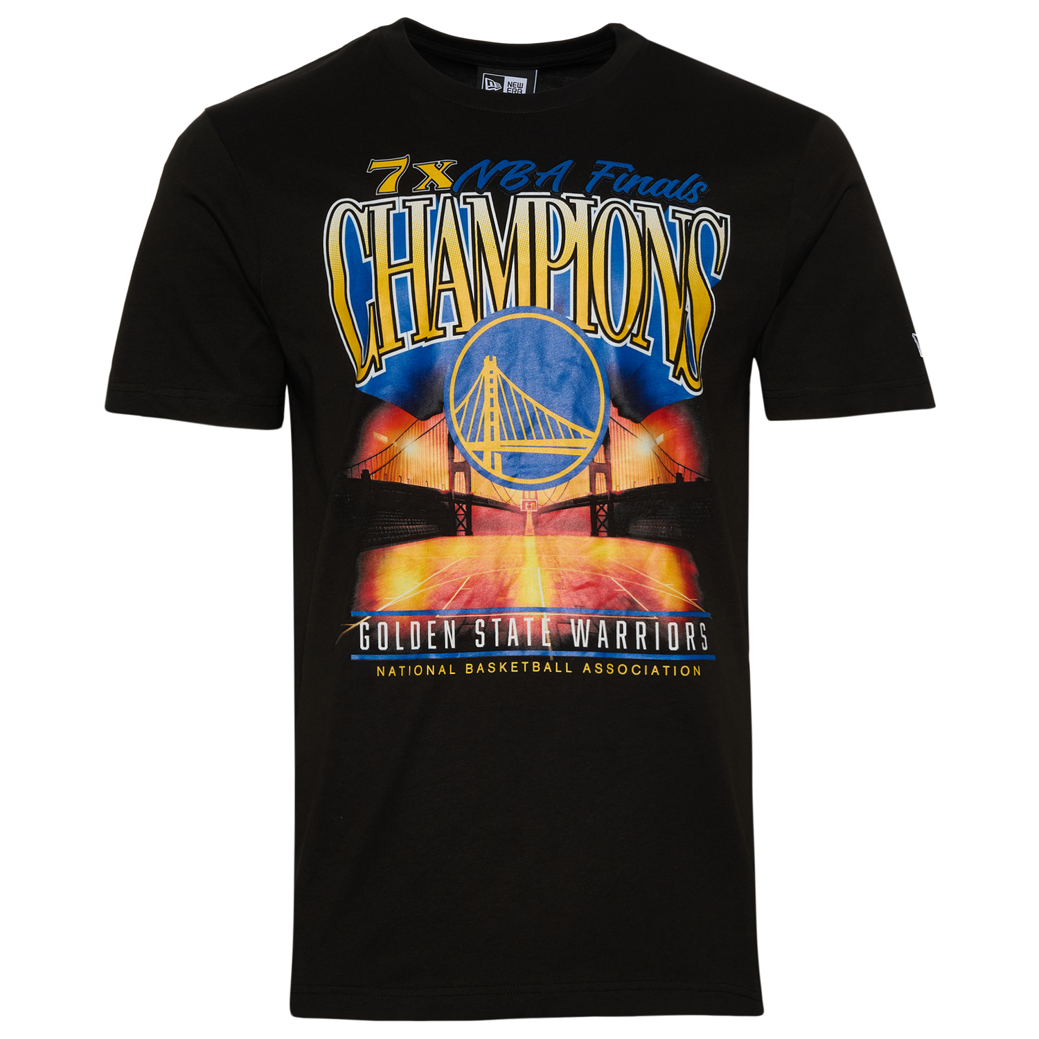 New Era Warriors Oversize T-Shirt - Men's - Black/Multi