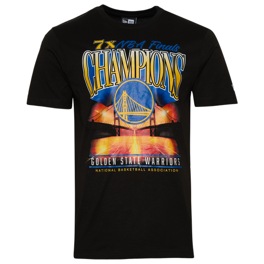 New Era Warriors Oversize T-Shirt - Men's - Black/Multi