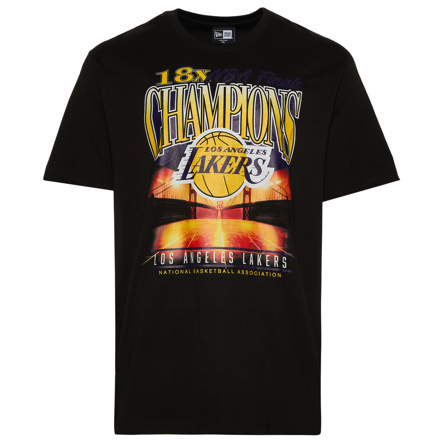 New Era Lakers Oversize T-Shirt - Men's - Black/Multi