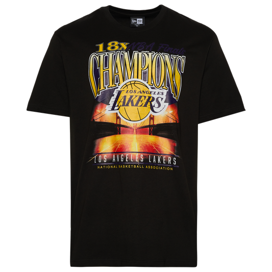 New Era Lakers Oversize T-Shirt - Men's - Black/Multi