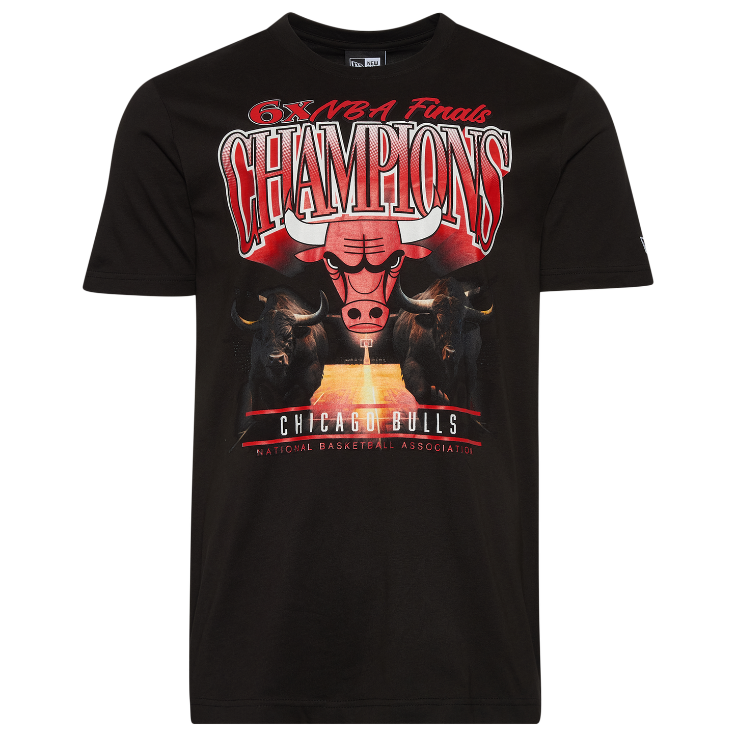 New Era Bulls Ovresize T-Shirt - Men's - Black/Multi