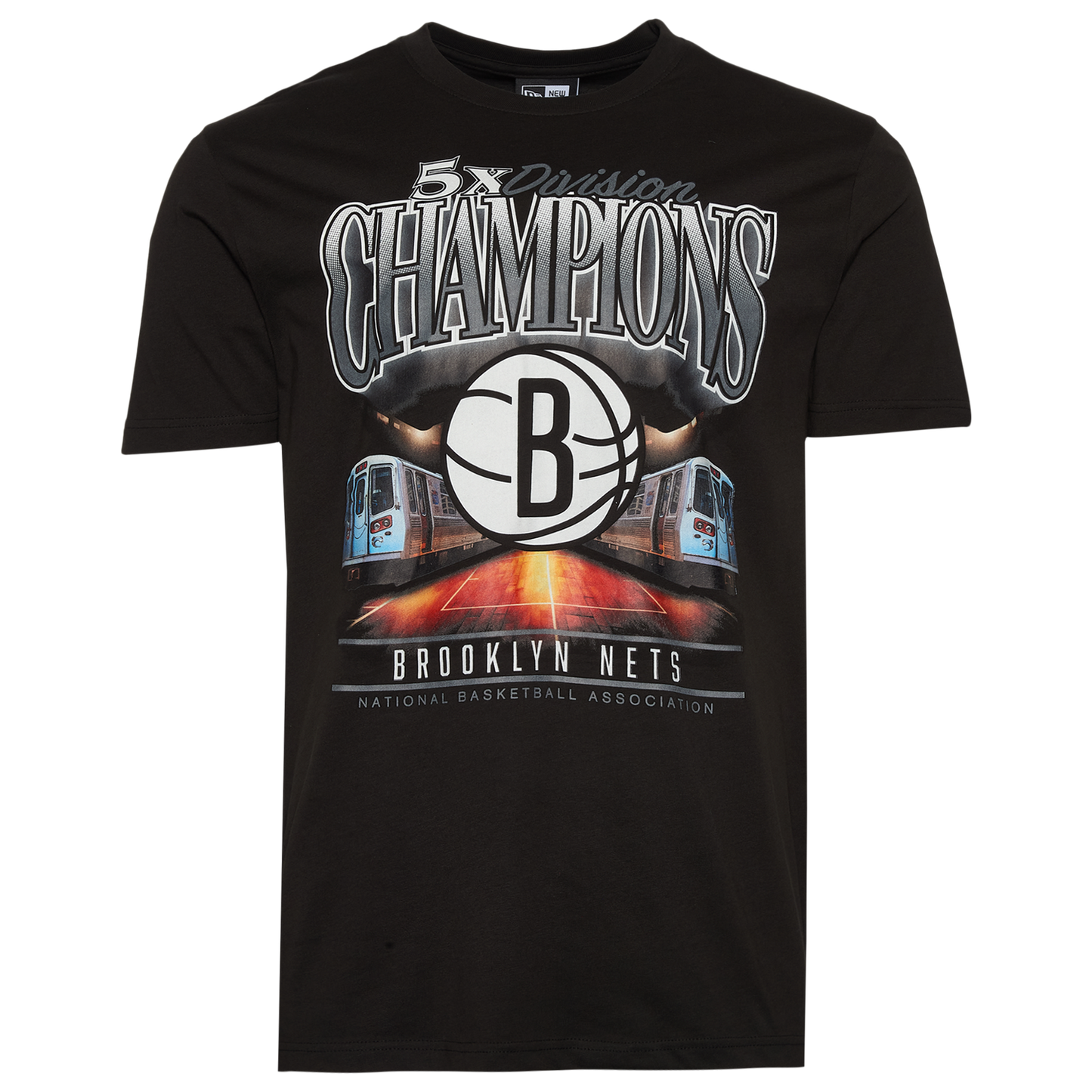 New Era Nets Oversize T-Shirt - Men's - Black/Multi