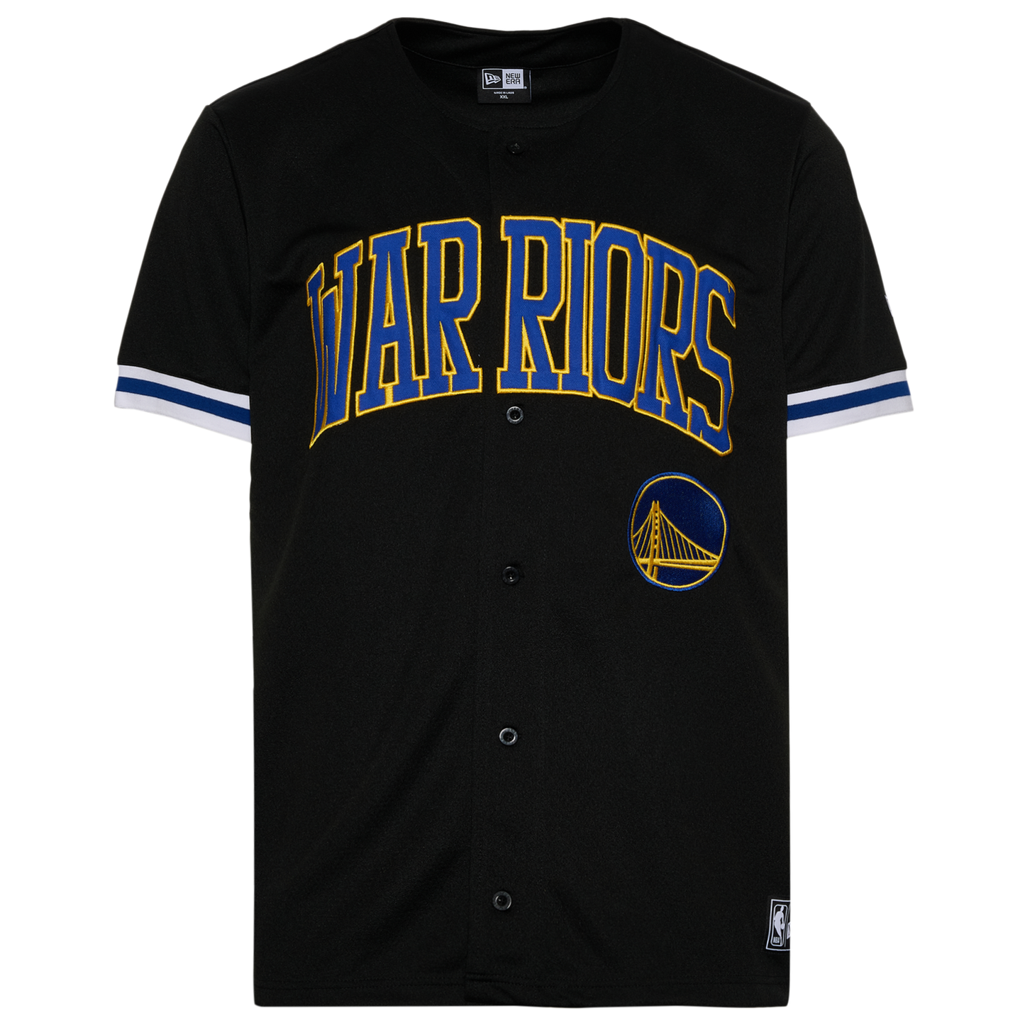 New Era Warriors Jersey - Men's - Black/Multi
