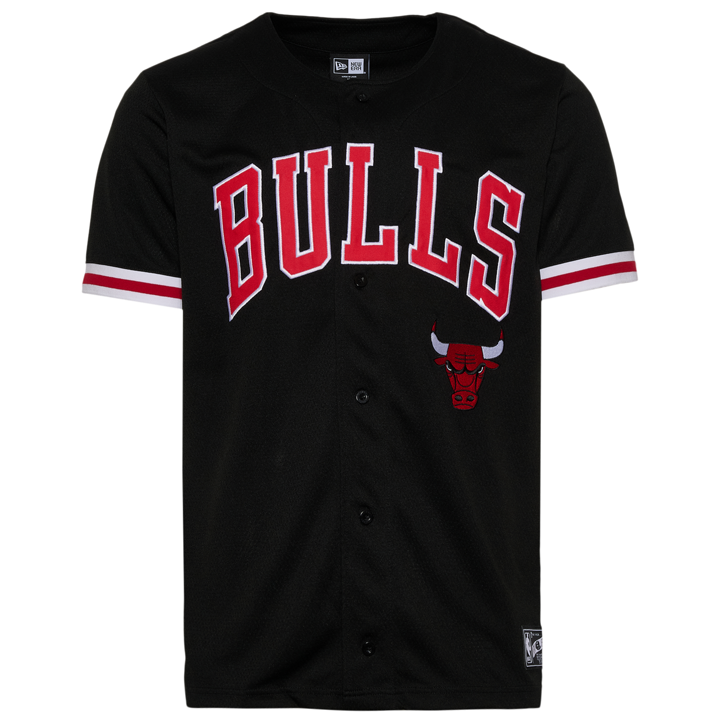New Era Bulls Jersey - Men's - Black/Multi