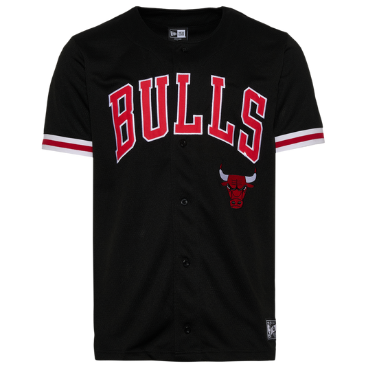 New Era Bulls Jersey - Men's - Black/Multi