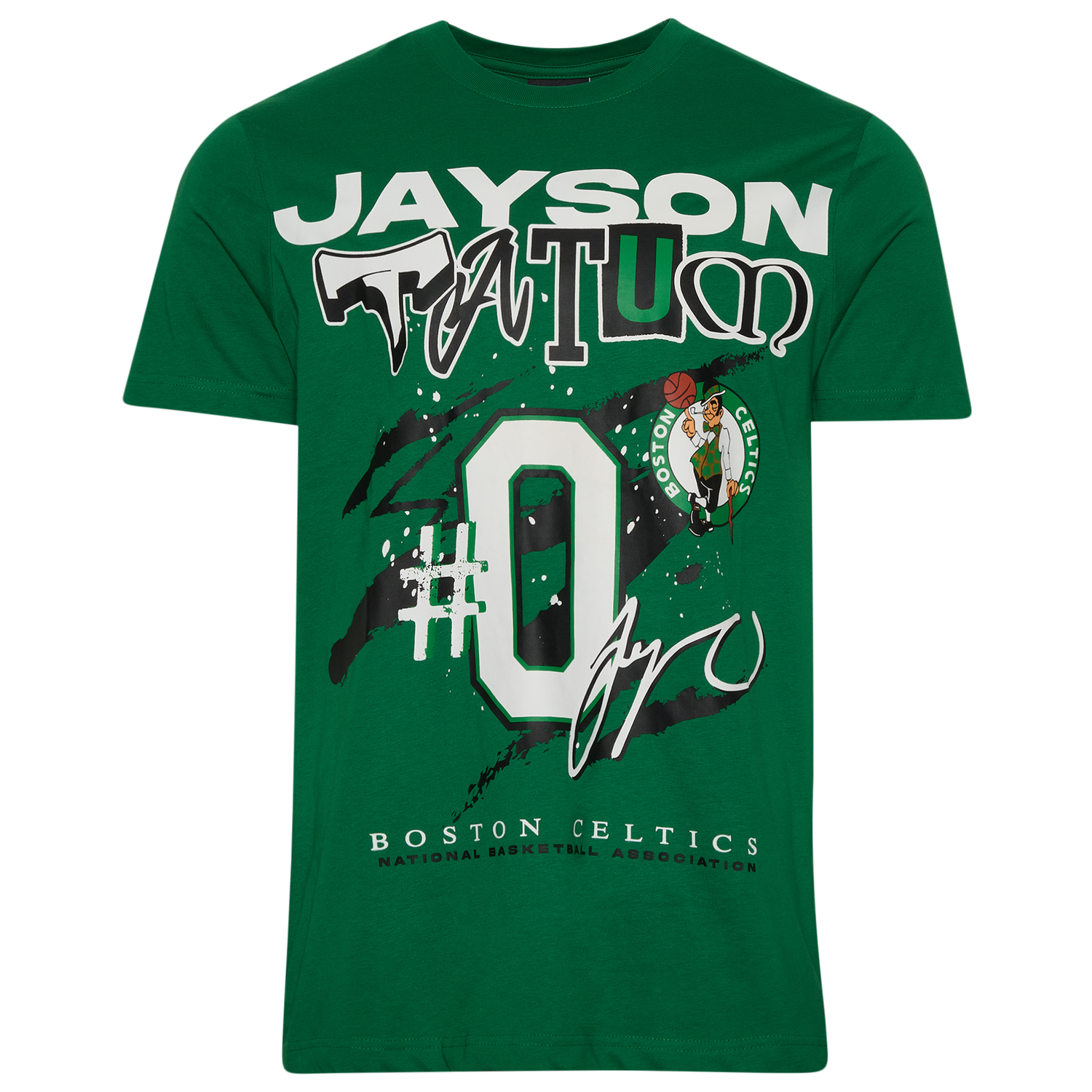 New Era Celtics Jayson Tatum Oversize Tshirt - Men's - Kelly Green/Multi