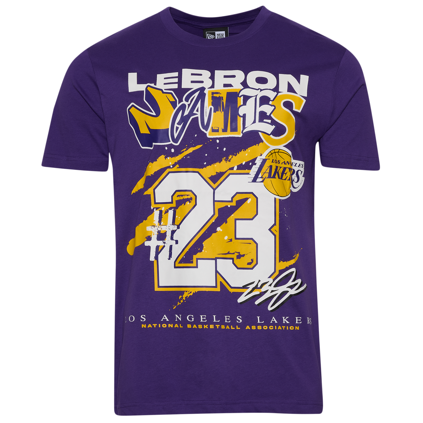 New Era Lakers LeBron James Oversize T-Shirt - Men's - Purple/Multi