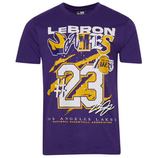 New Era Lakers LeBron James Oversize T-Shirt - Men's - Purple/Multi