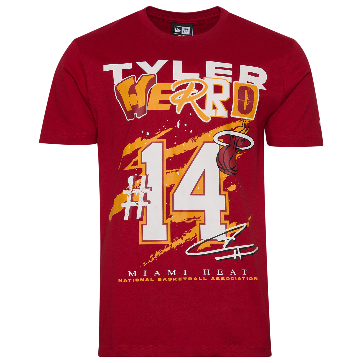 New Era Heat Tyler Herro Oversize T-Shirt - Men's - Scarlet/Multi