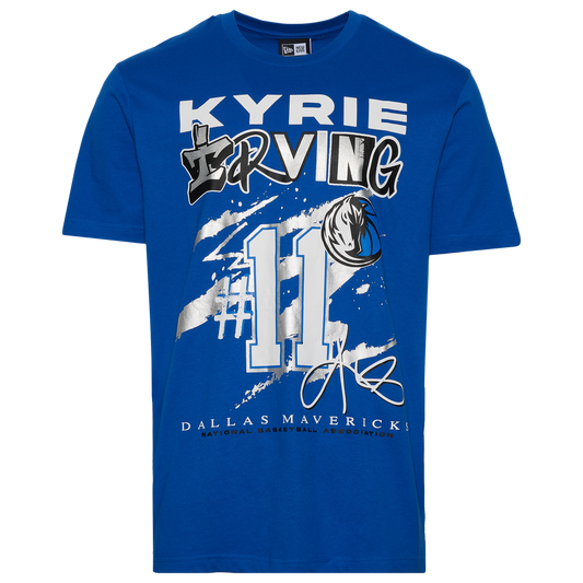 New Era Mavericks Kyrie Irving Oversize T-Shirt - Men's - Blue/Multi