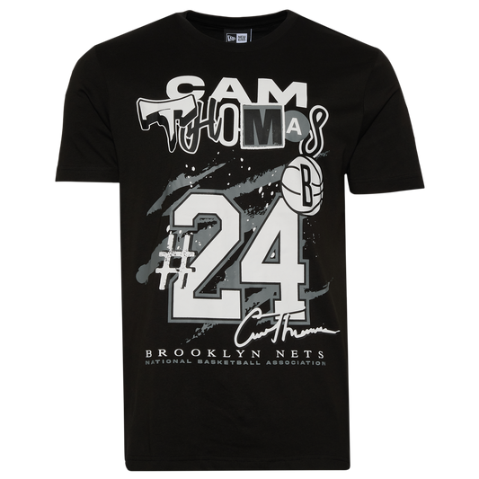 New Era Nets Cam Thomas Oversize T-Shirt - Men's - Black/Multi