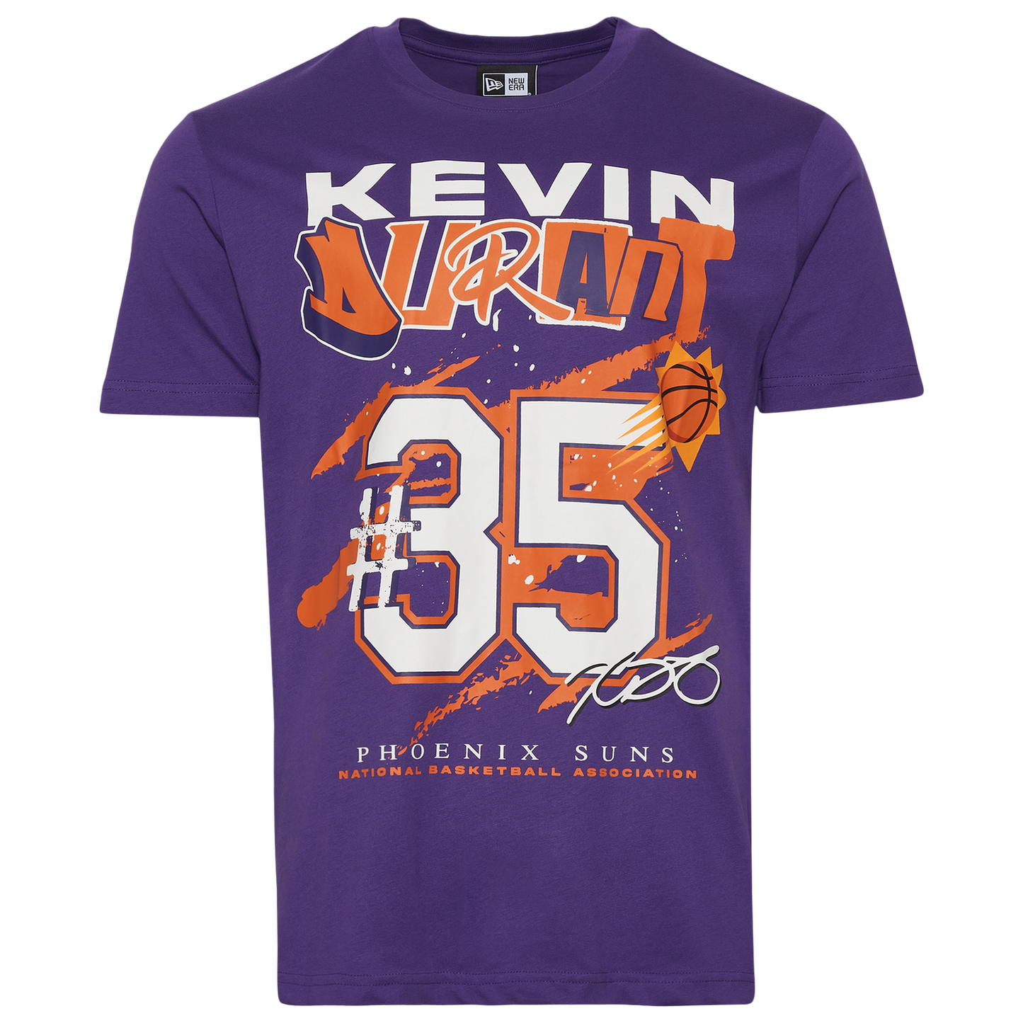 New Era Suns Kevin Durant Oversize T-Shirt - Men's - Purple/Multi
