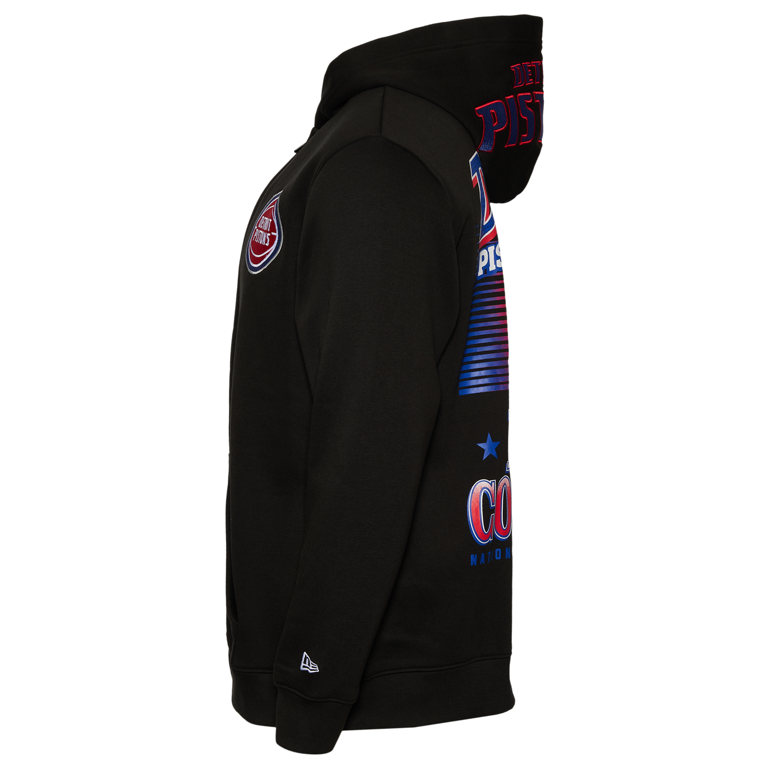 New Era Pistons Pullover Hoodie - Men's - Black/Multi