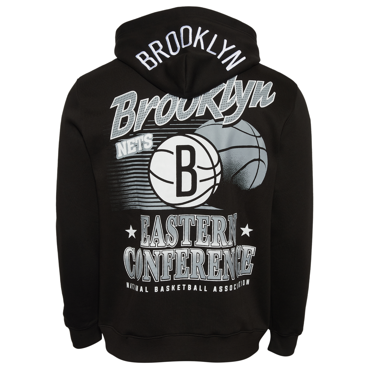 New Era Nets Pullover Hoodie - Men's - Black/Multi