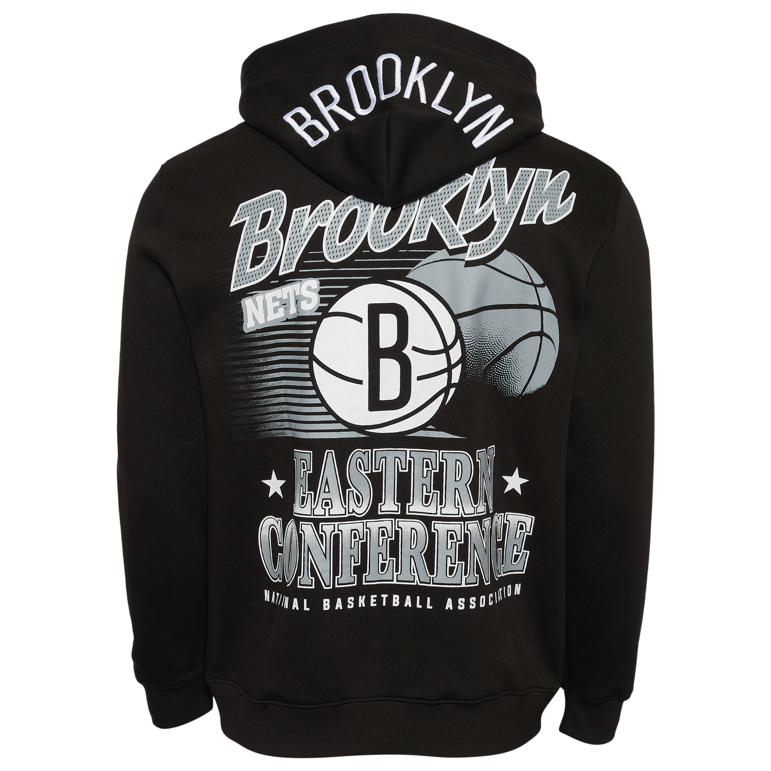 New Era Nets Pullover Hoodie - Men's - Black/Multi