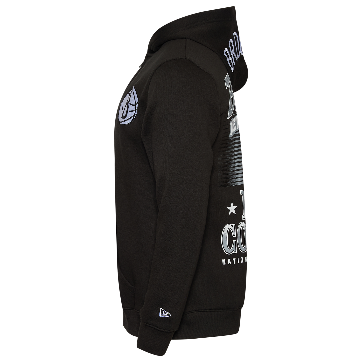 New Era Nets Pullover Hoodie - Men's - Black/Multi