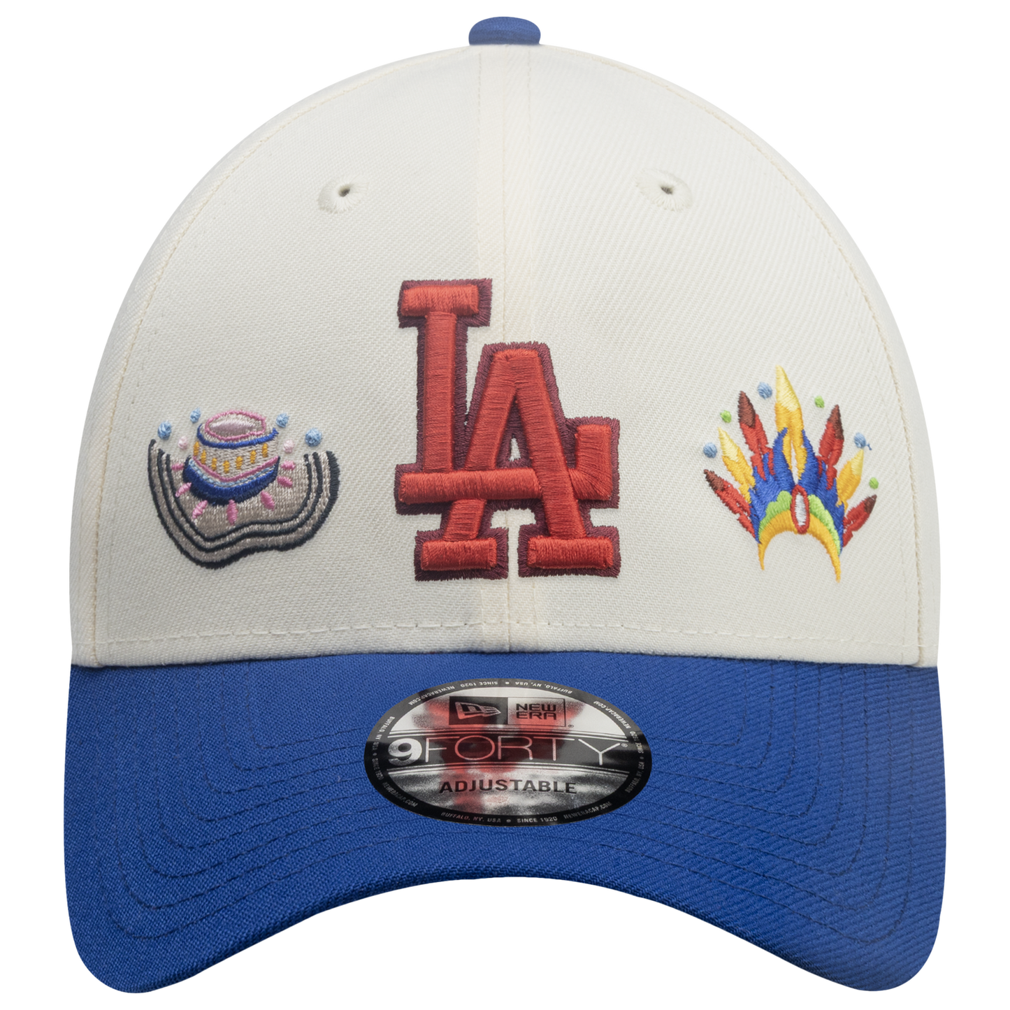New Era Dodgers 9Forty City Element Colombia Cap - Men's - Multi/Light Beige
