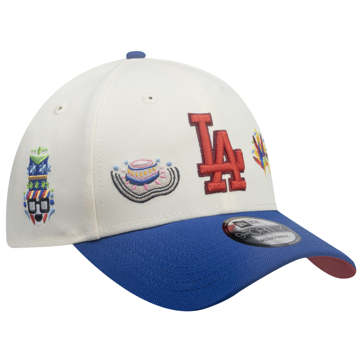 New Era Dodgers 9Forty City Element Colombia Cap - Men's - Multi/Light Beige