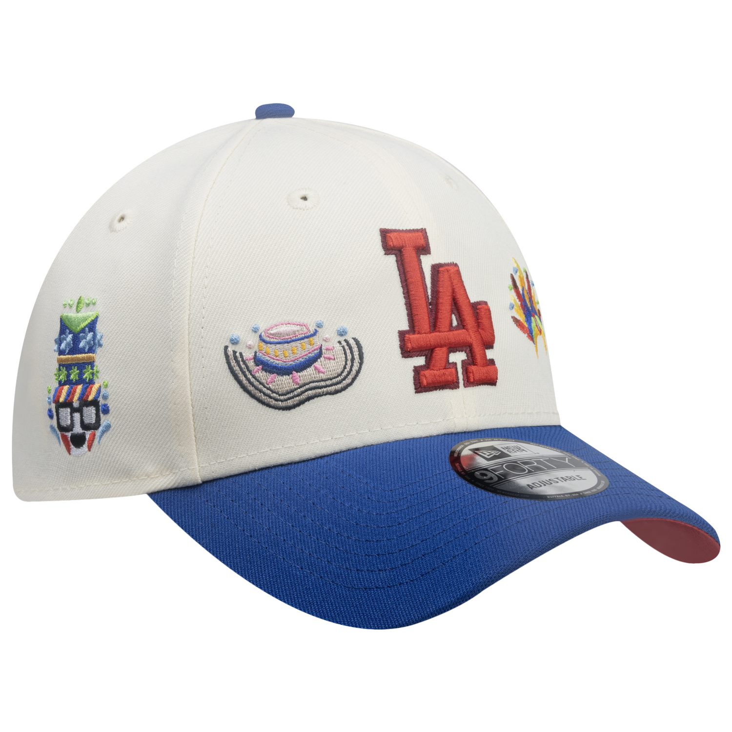 New Era Dodgers 9Forty City Element Colombia Cap - Men's - Multi/Light Beige
