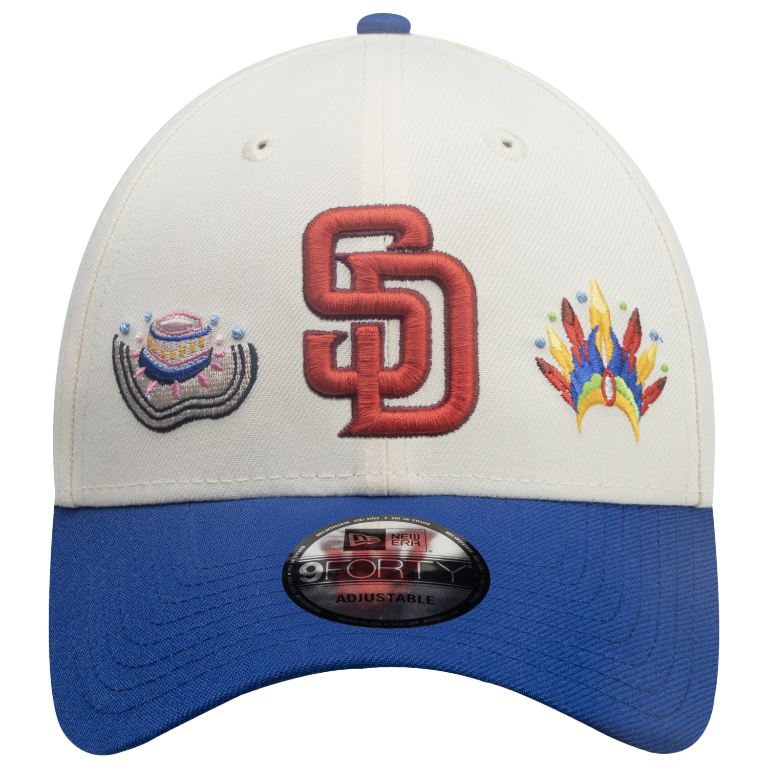 New Era Padres 9Forty City Element Colombia Cap - Men's - Light Beige/Multi