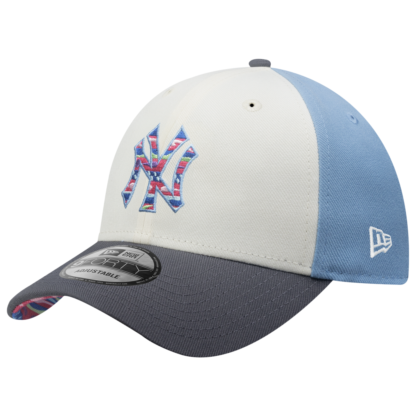 New Era Yankees 9Forty City Element Guatemala Cap - Men's - Pastel Blue/Multi