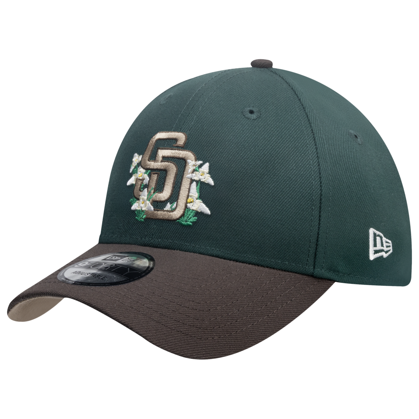 New Era Padres 9Forty City Element Guatemala Cap - Men's - Dark Green/Multi