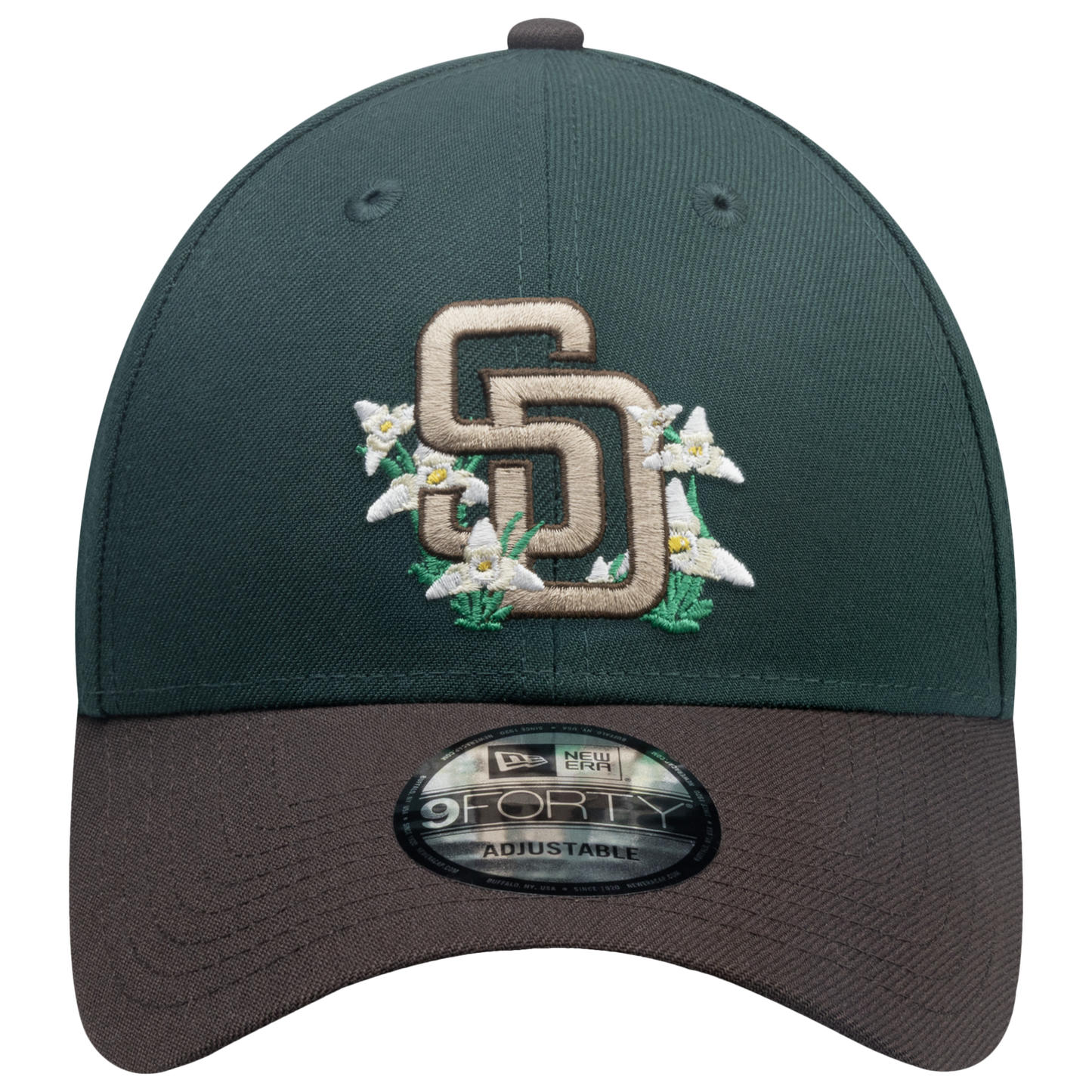 New Era Padres 9Forty City Element Guatemala Cap - Men's - Dark Green/Multi