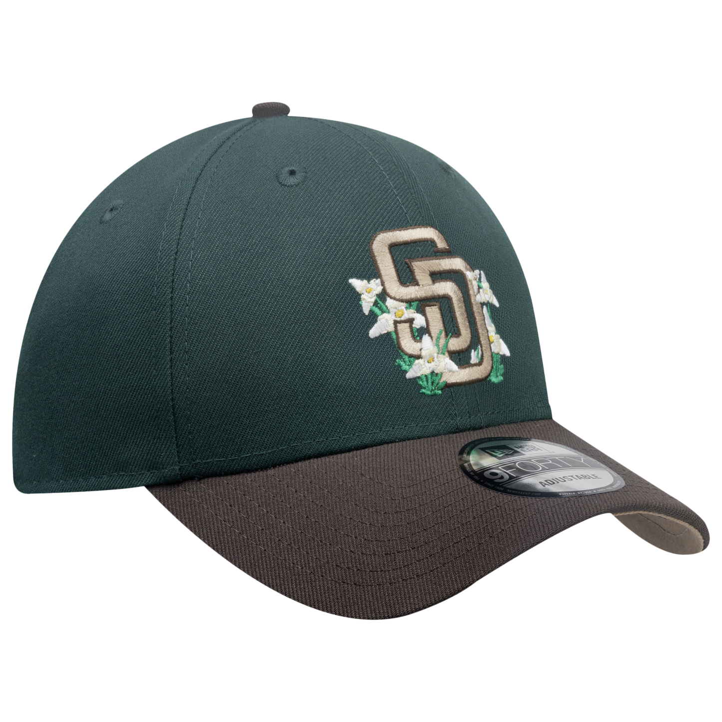 New Era Padres 9Forty City Element Guatemala Cap - Men's - Dark Green/Multi