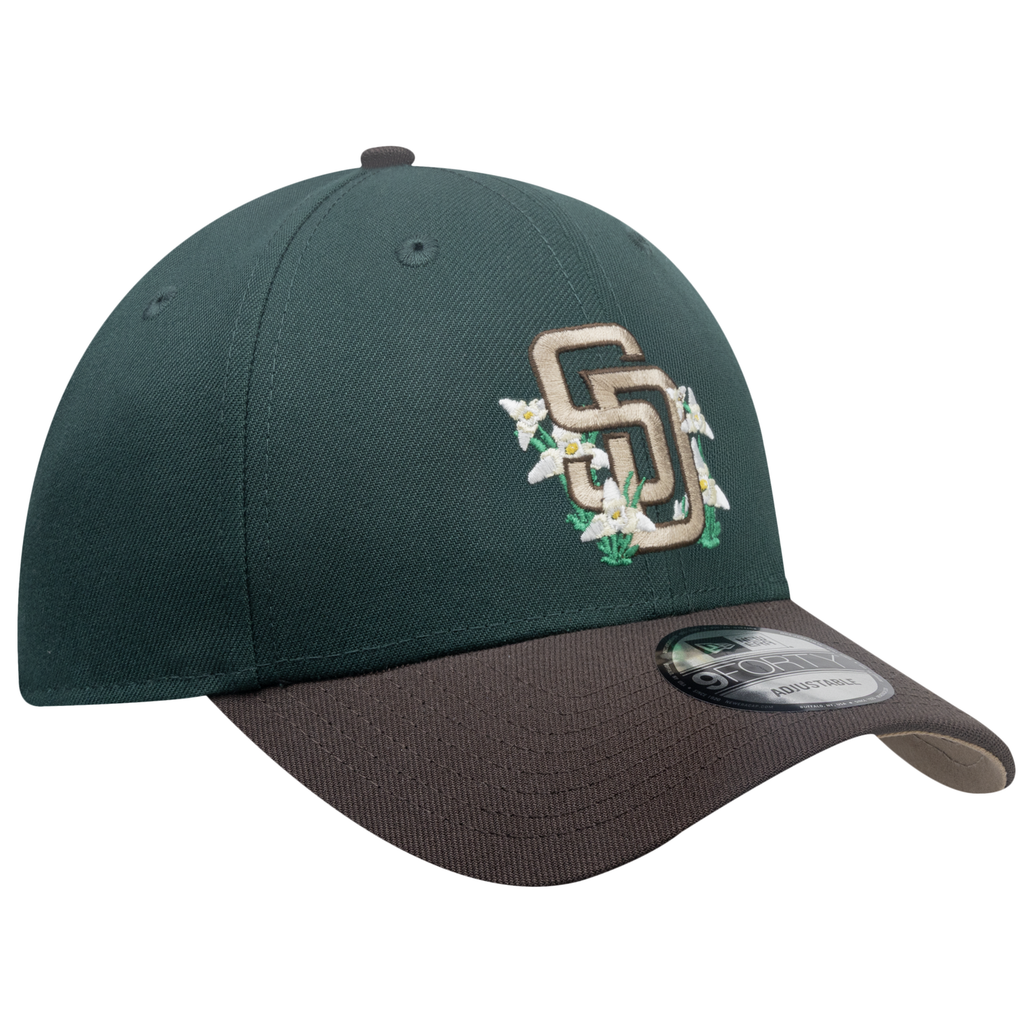 New Era Padres 9Forty City Element Guatemala Cap - Men's - Dark Green/Multi