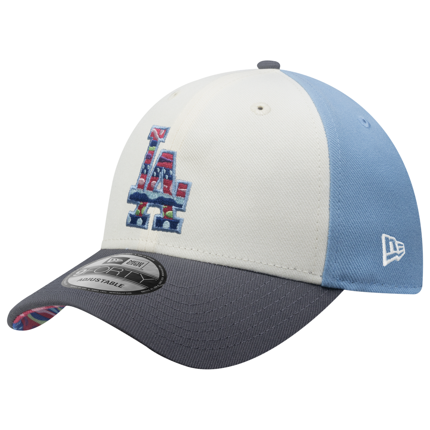 New Era Dodgers 9Forty City Element Guatemala Cap - Men's - Pastel Blue/Multi