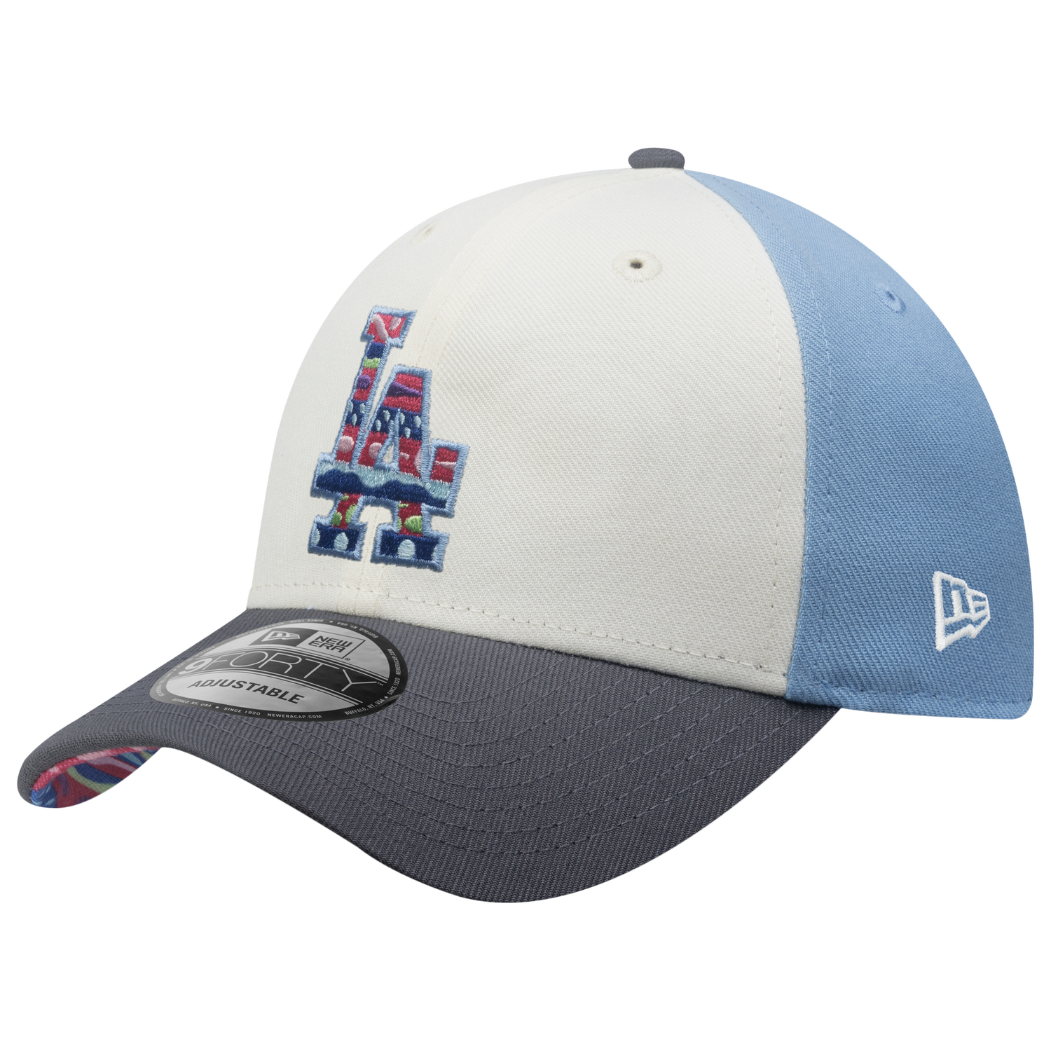 New Era Dodgers 9Forty City Element Guatemala Cap - Men's - Pastel Blue/Multi