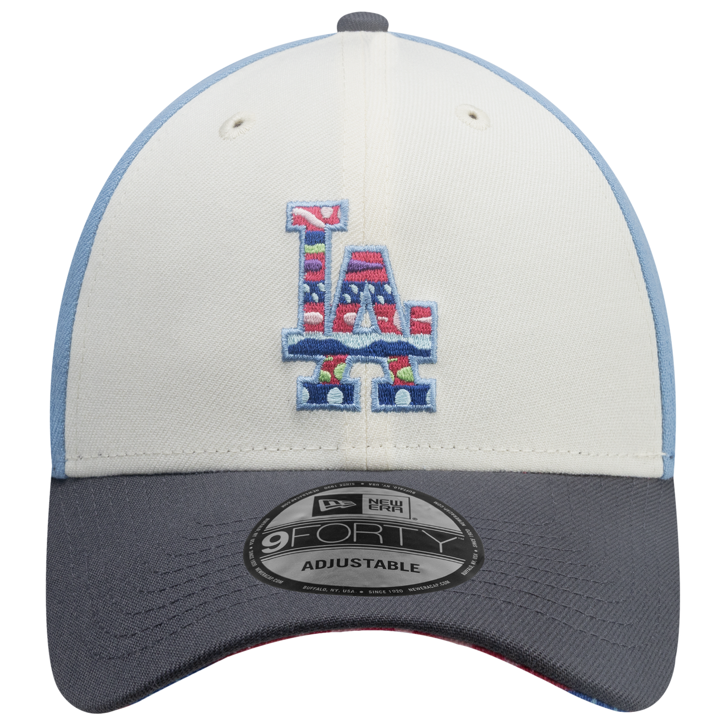 New Era Dodgers 9Forty City Element Guatemala Cap - Men's - Pastel Blue/Multi