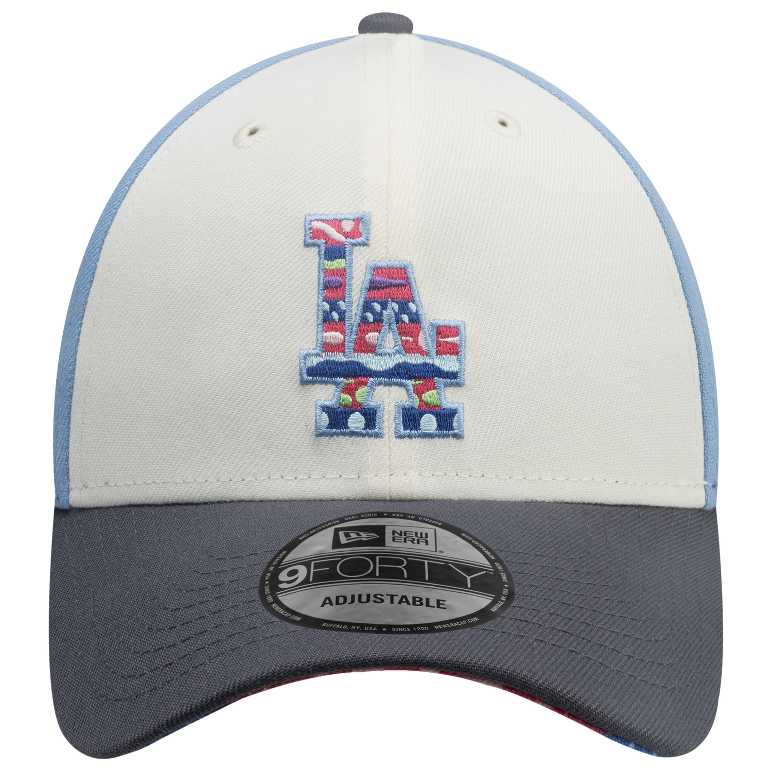 New Era Dodgers 9Forty City Element Guatemala Cap - Men's - Pastel Blue/Multi