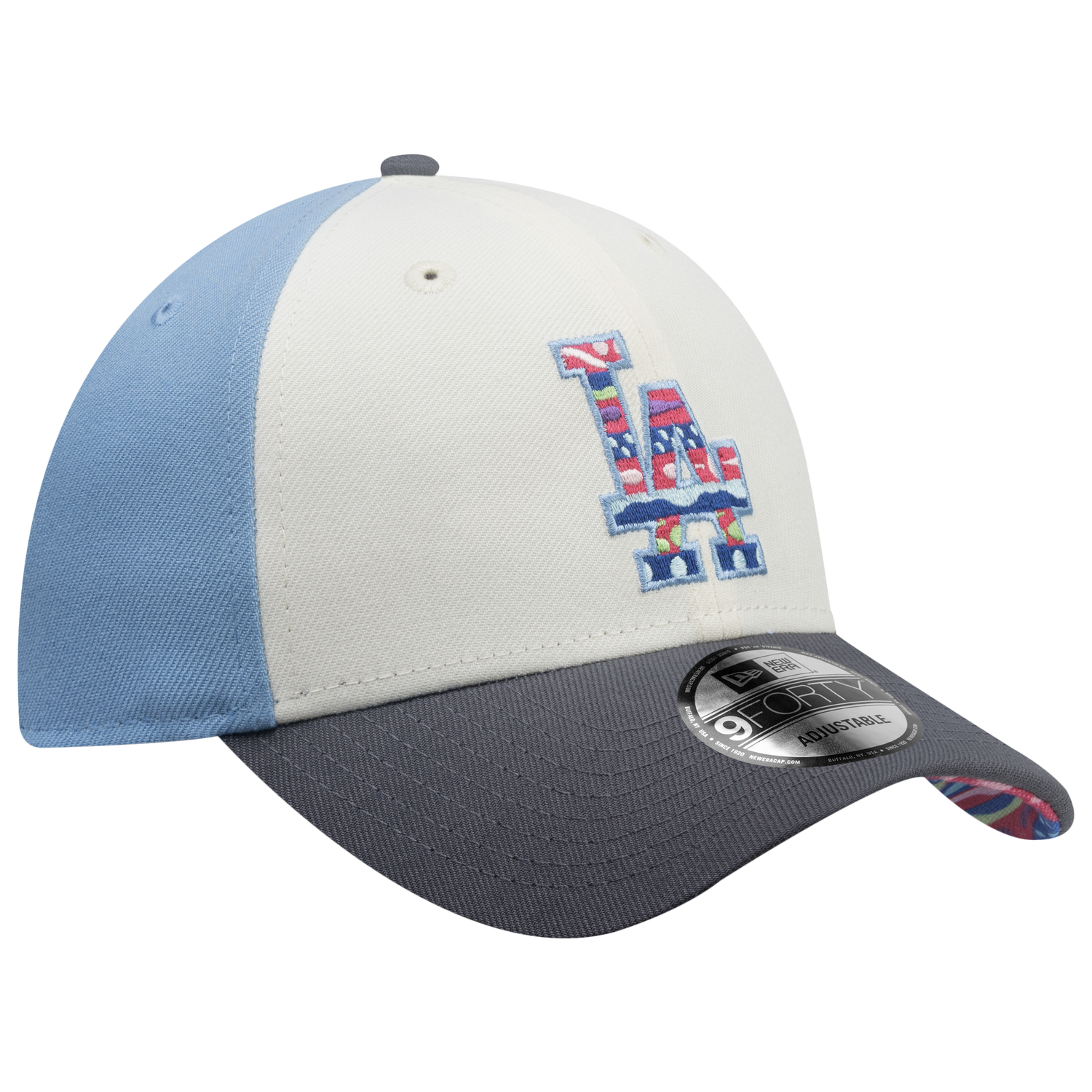 New Era Dodgers 9Forty City Element Guatemala Cap - Men's - Pastel Blue/Multi