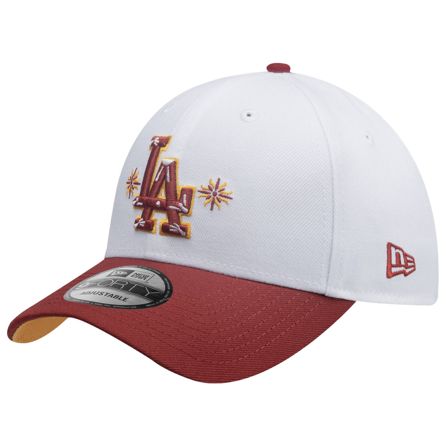 New Era Dodgers 9Forty City Element Peru Cap - Men's - Red/Multi