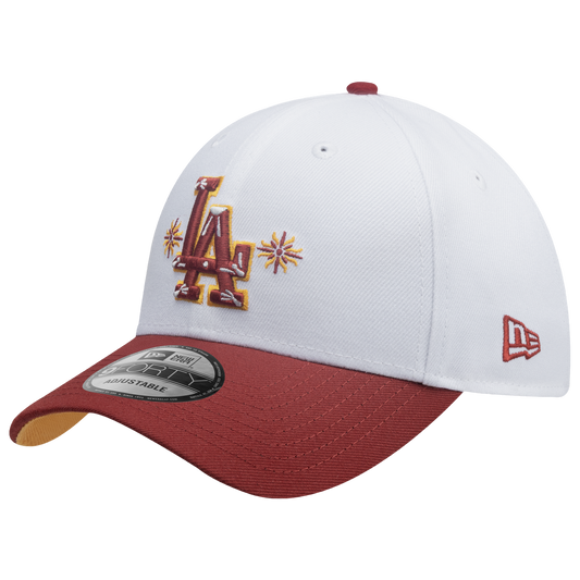 New Era Dodgers 9Forty City Element Peru Cap - Men's - Red/Multi