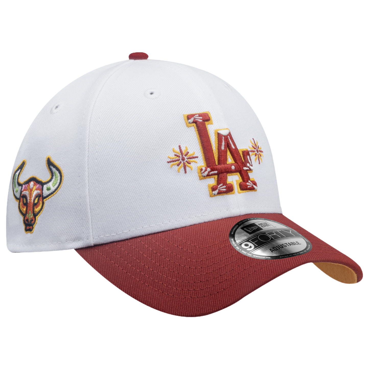 New Era Dodgers 9Forty City Element Peru Cap - Men's - Red/Multi