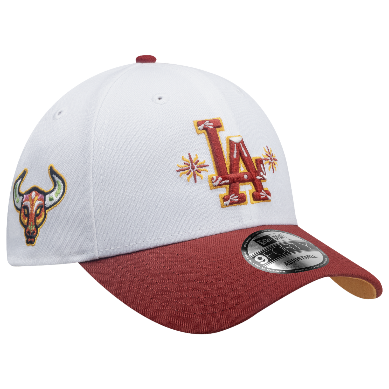 New Era Dodgers 9Forty City Element Peru Cap - Men's - Red/Multi