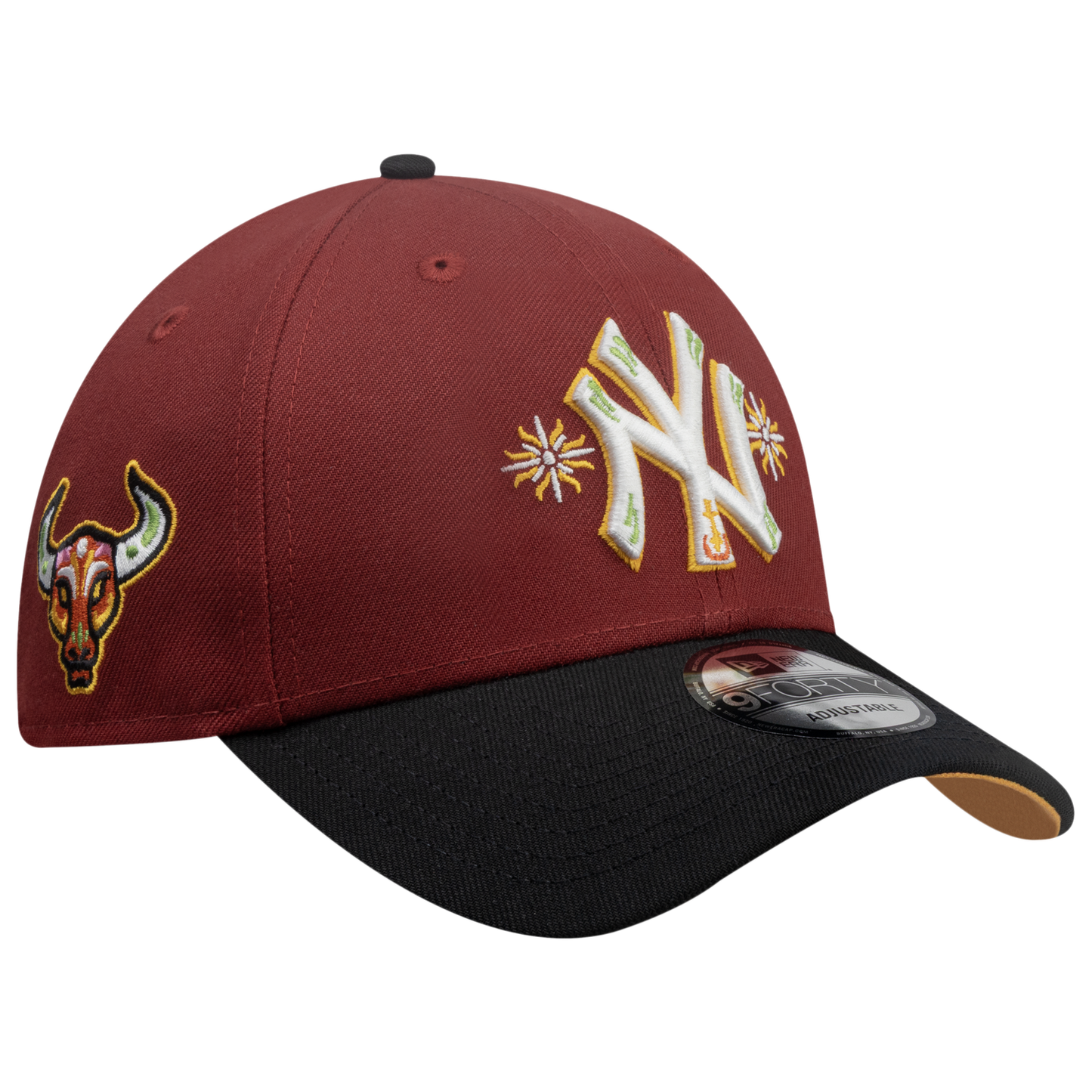 New Era Yankees 9Forty City Element Peru Cap - Men's - Red/Multi