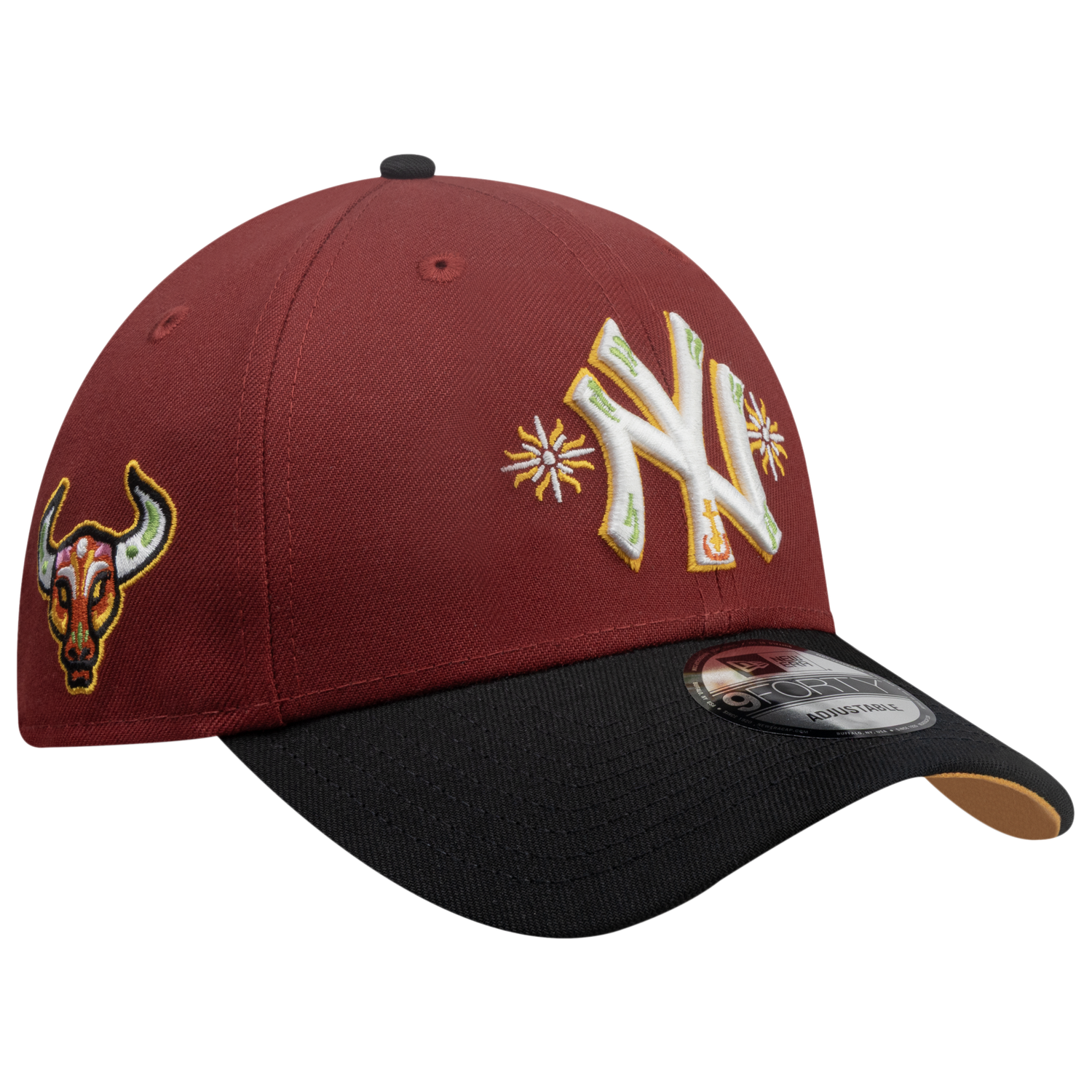 New Era Yankees 9Forty City Element Peru Cap - Men's - Red/Multi