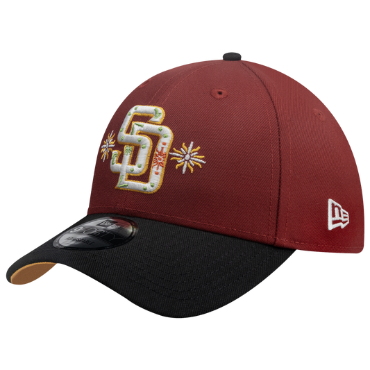 New Era Padres 9Forty City Element Peru Cap - Men's - Red/Multi