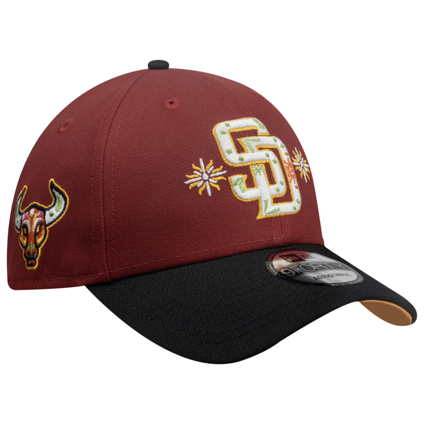 New Era Padres 9Forty City Element Peru Cap - Men's - Red/Multi