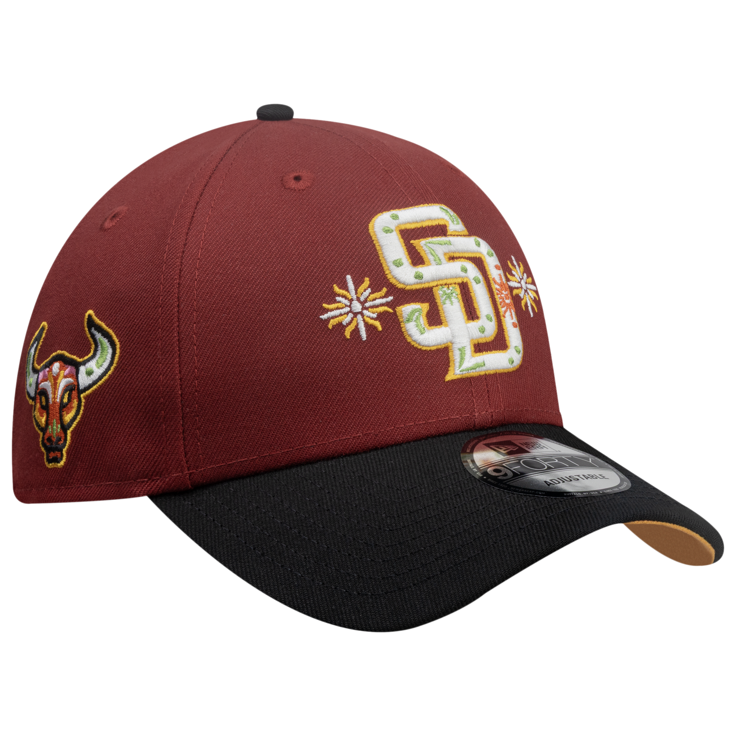 New Era Padres 9Forty City Element Peru Cap - Men's - Red/Multi