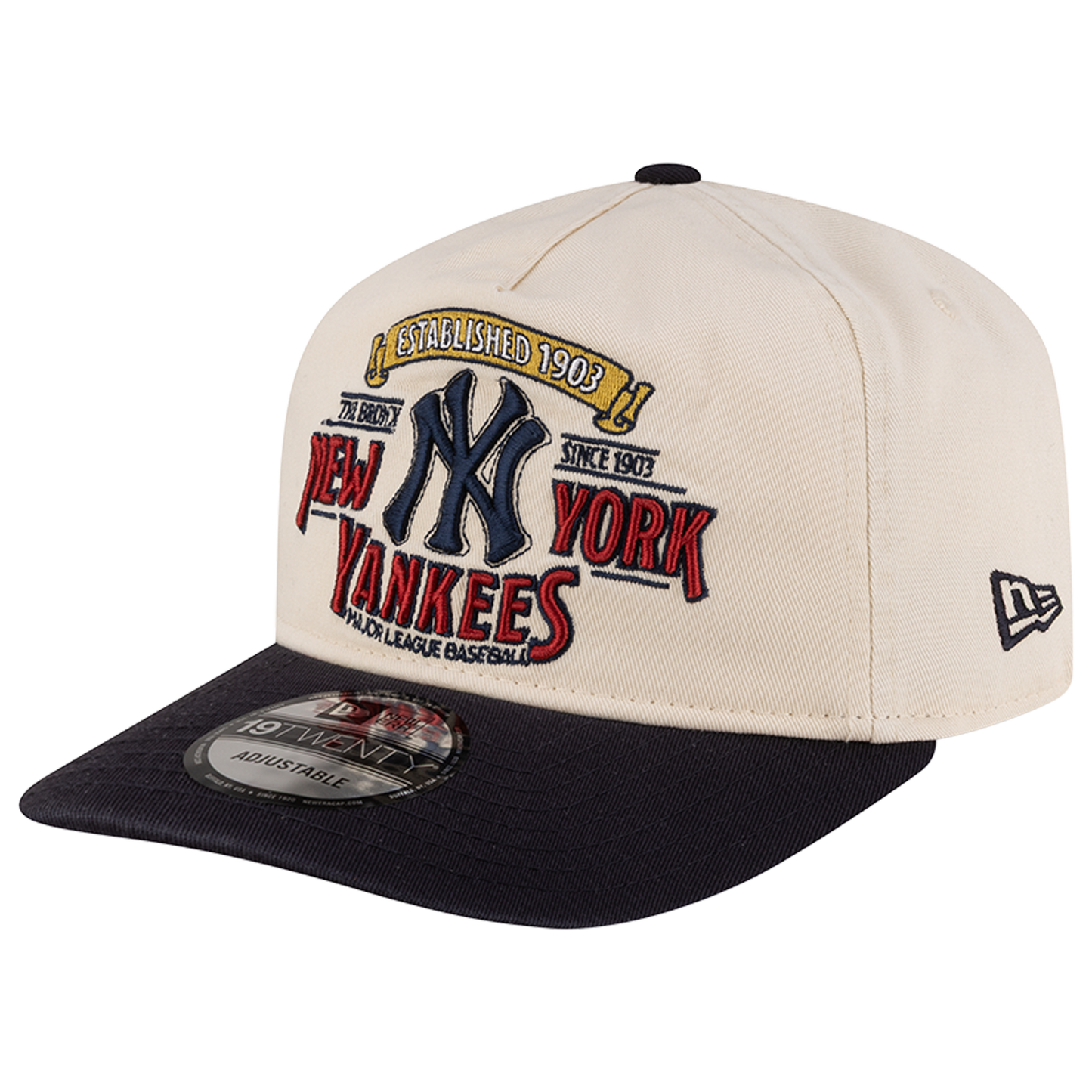 New Era Yankees 19TWENTY Washed Graphic Cap - Men's - White/Navy