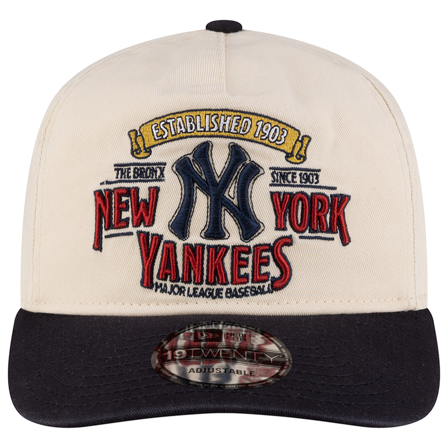 New Era Yankees 19TWENTY Washed Graphic Cap - Men's - White/Navy