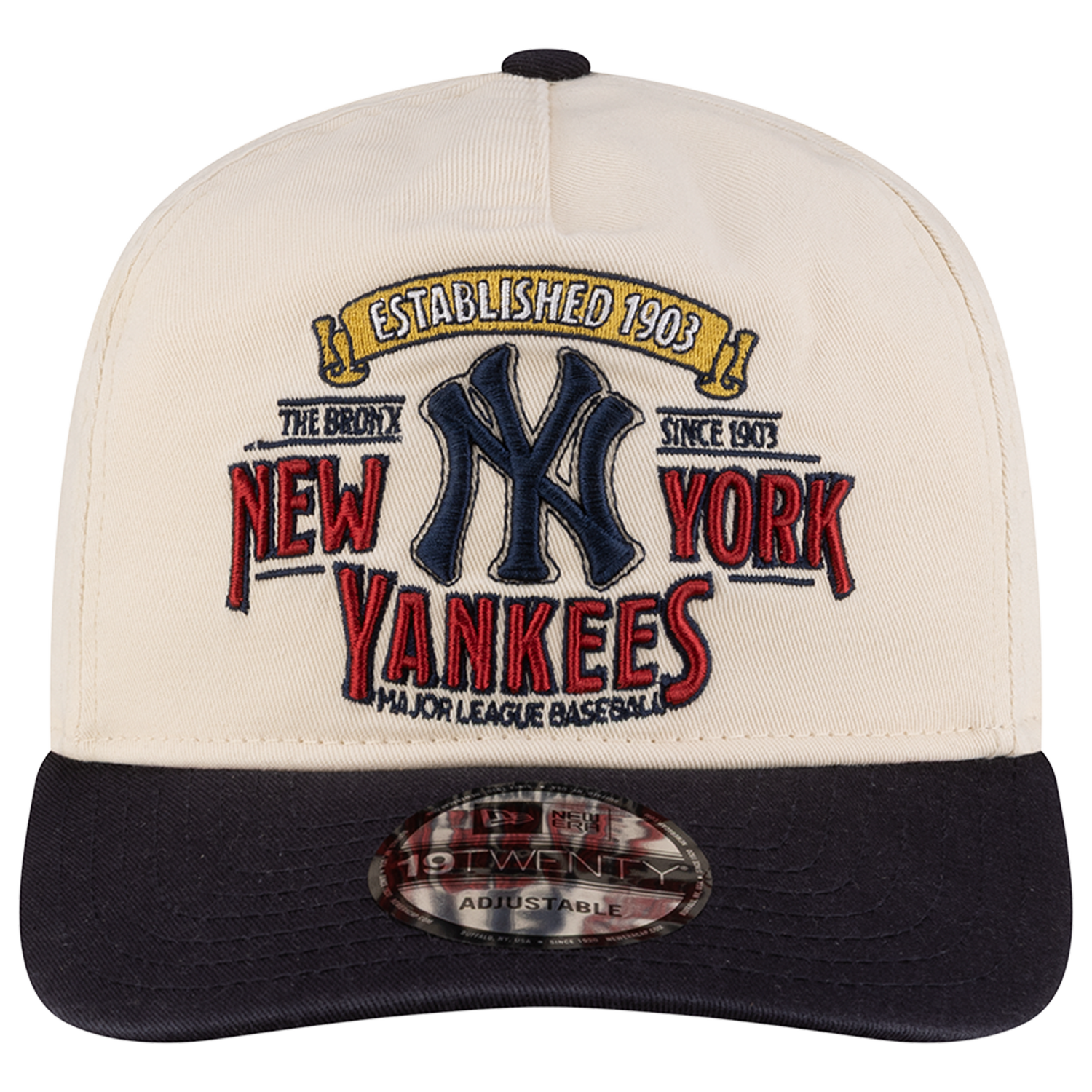 New Era Yankees 19TWENTY Washed Graphic Cap - Men's - White/Navy