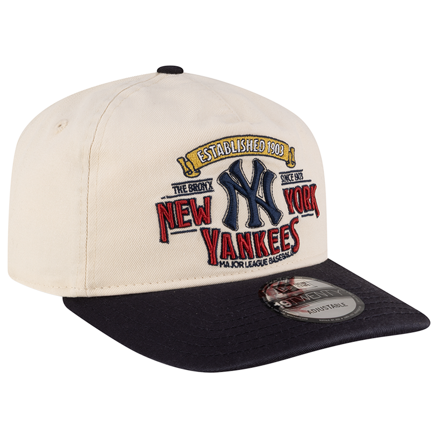 New Era Yankees 19TWENTY Washed Graphic Cap - Men's - White/Navy