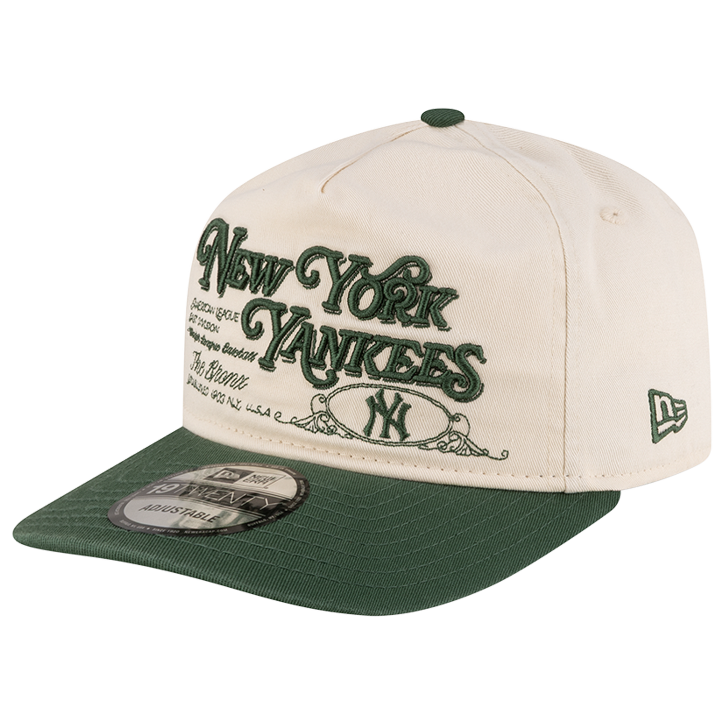 New Era Yankees 19TWENTY Washed Graphic Cap - Men's - White/Green