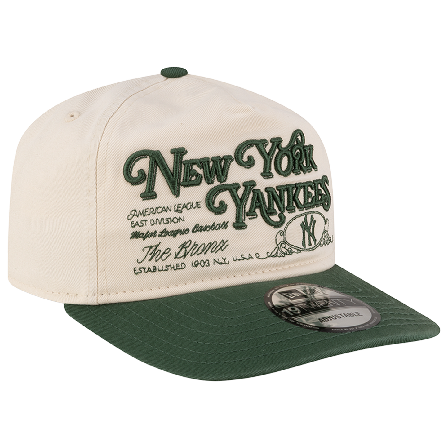 New Era Yankees 19TWENTY Washed Graphic Cap - Men's - White/Green